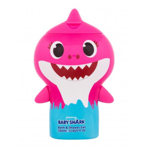 Baby Shark Shower & Bath Gel for Children – 350ml (Pink)