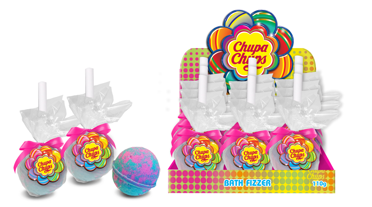 Chupa Chups Coloured Bath Fizzer