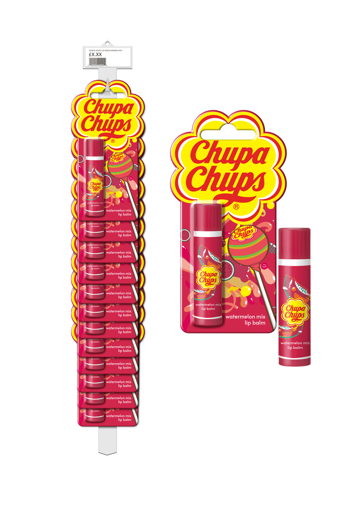 Chupa Chups Lip Balm – Juicy Melon (Carded)