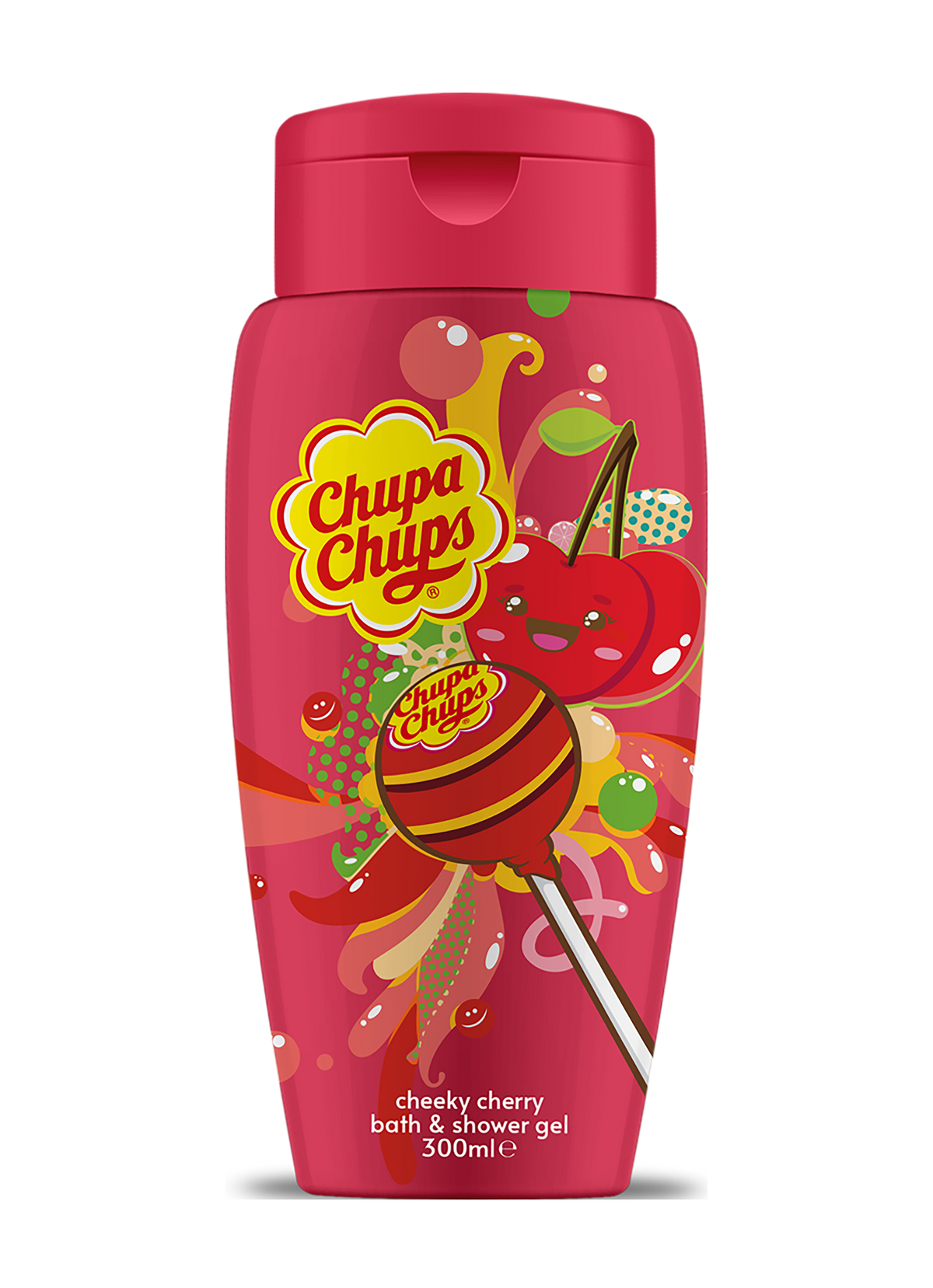 Chupa Chups Bath & Shower Gel – Cherry (Straight Bottle)